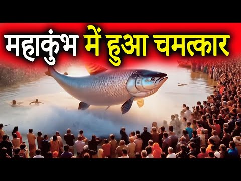 अचानक महाकुंभ में प्रकट हुआ एक विशाल मछली, भक्त हुए हैरान | बिग Fish in Mahakumbh | Mahakumbh 2025