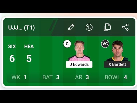 SIX Vs HEA Dream11 Prediction | SIX Vs HEA Dream11 Team | SIX Vs HEA Dream11 Prediction Today Match