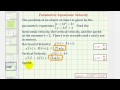 Velocity and Speed in Parametric Equations