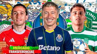 10 TRANSFERENCIAS CONFIRMADAS |RUMORES 25/26! Lewandowski Porto,Filipe Luis Benfica,Zalazar Sporting