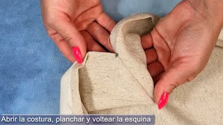 COSE COMO UN PROFESIONAL CON TRUCO DE COSTURA PARA ESQUINAS PERFECTAS