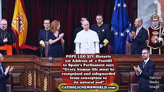 POPE Leo XIV's Historic Full Speech to Parliament in Spain with a Standing Ovation!
