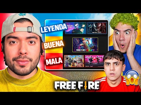 CLASIFICANDO las MEJORES y PEORES COLABORACIONES de FREE FIRE 2025! Antronix Donato y Jeanky!