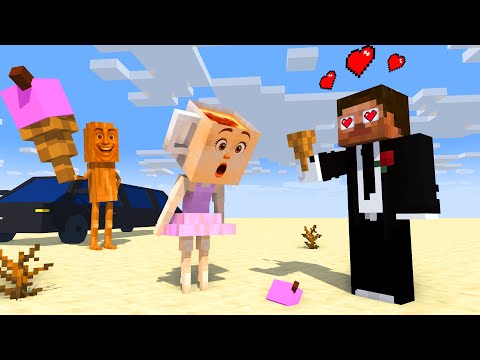 Herobrine and Ballerina Capuchina LOVE STORY - Minecraft Animation