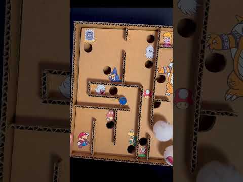 Marble ball maze ↑how to make↑cardboard craft toy