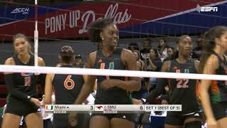 Miami vs. SMU Full Match Replay | 2026 ACC Volleyball