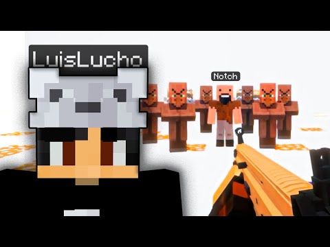 Conversando con Notch para hacer Minecraft 2| Cursed y funny Minecraft con Aldeanos #22