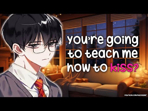 Teaching Your Boyfriend How To Kiss You [Shy][Boyfriend Roleplay] ASMR