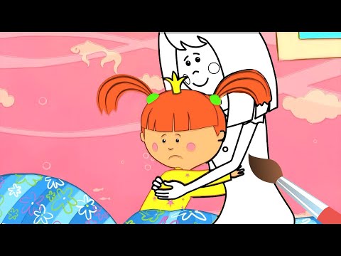 Жила-была Царевна - Я не боюсь! - сборник - Раскраска с Царевной