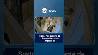Susto: Adolescente de 14 anos salva primo engasgado | #SBTManhã