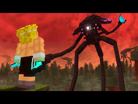 Sobreviví a La INVASIÓN ALIENÍGENA en Minecraft