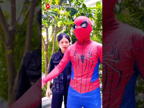 Spiderman came to save young girl #shorts #monster #gorilla #spiderman