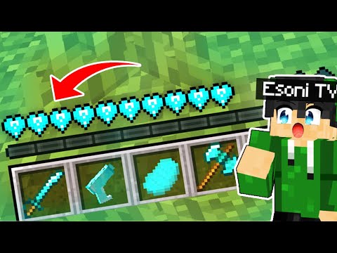 Minecraft But Esoni Have DIAMOND LUCKY HEARTS | TAROPA VILLAGE (Tagalog)