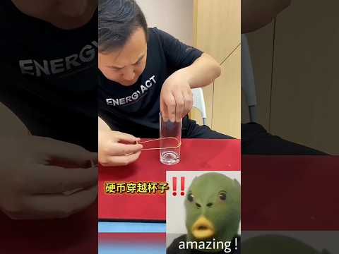 Coin Through Cup Illusion #Magic Tutorial硬币穿透杯子幻术#魔术教学