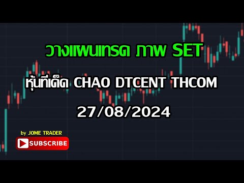 วางแผนSETINDEXพักตัววันแรก27082567หุ้นทีเด็ดการบ้านCHAODTCEN