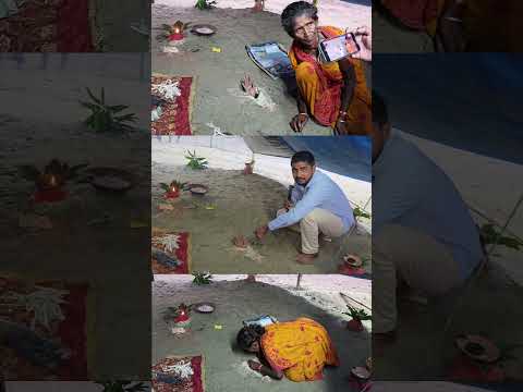 मिट्टी के अंदर नवरात्र मे 37 साल से बाबा समाधि लेते है!🙏 #navratri #viralvideo #durgapuja #samadhi
