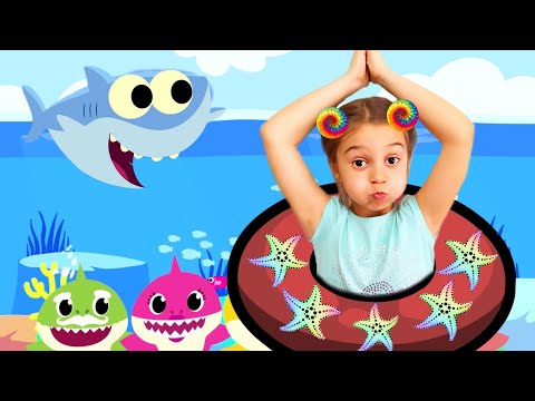 Малыш акула поет песенку Акуленок! Baby Shark! Поем вместе с Ясей!  Сборник для малышей