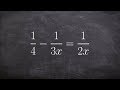 Understanding LCD and Solving Equations