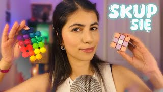 ASMR po polsku SKUP SIĘ I WYKONUJ MOJE POLECENIA na sen 💤