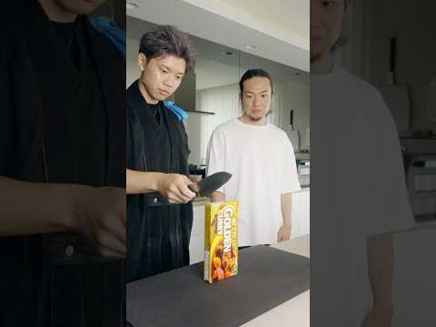 Cut the Curry roux with the sharp knife🔪✨@musuicurry #knife #sharpening #sharpener #asmr