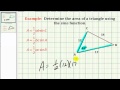 Triangle Area Calculation Using Sine Function