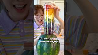Rainbow Watermelon Jelly 🌈🍉