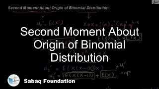 Second Moment About Origin of Binomial Distribution