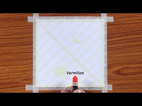 Masking Tape Trick Two in One / Drawing with Oil Pastel / Step by Step