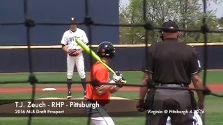T.J. Zeuch - RHP - Pittsburgh
