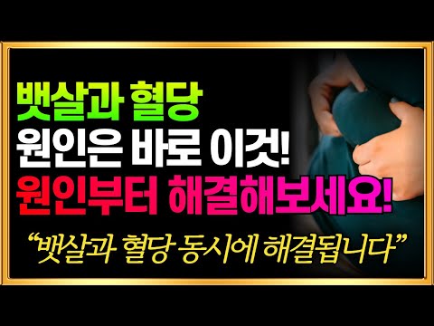 뱃살과 혈당을 동시에 해결하는 방법! 원인부터 해결해보세요!