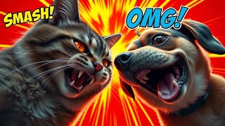 Ranking the Funniest Cat vs Dog Moments"
