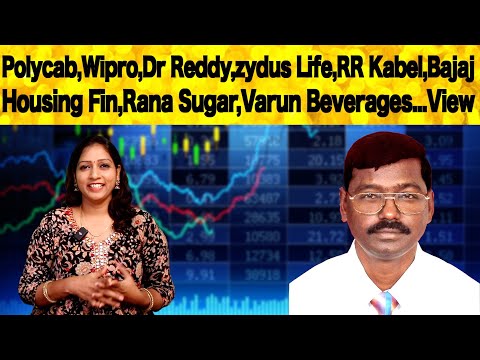 Polycab,Wipro,Dr Reddy,zydus Life,RR Kabel,Bajaj Housing Fin,Rana Sugar,Varun Beverages...View