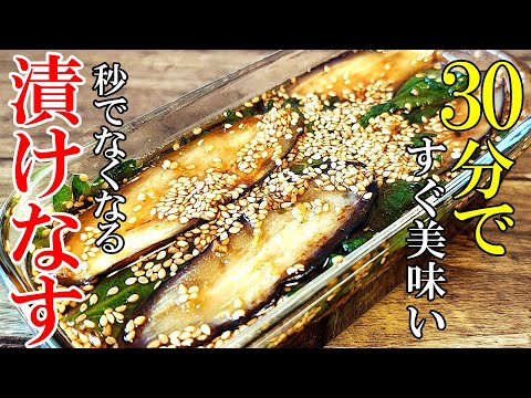 【絶対作ってほしい！】『茄子の大葉醤油漬け！』♢茄子が余らなくなる！絶品レシピ♢