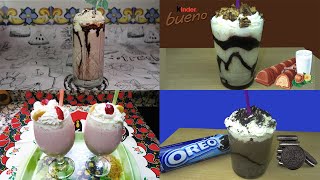 4 BATIDOS HELADOS RECETAS FÁCILES, RÁPIDAS Y DELICIOSAS