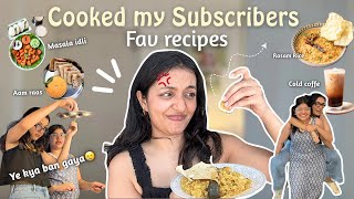 I cooked and ate my subscribers’ favorite recipes for 24hrs 🤣❤️🫶🏻It was so chaotic🥲✨||YR|| 