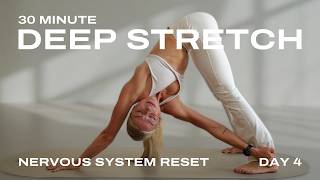 30 Min Deep Stretch + Guided Meditation for Stress Relief | Nervous System Reset