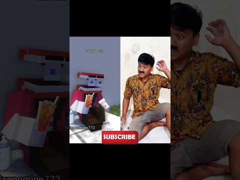 Original vs Animation - Juna Berenang Di Lantai #minecraft #comedy