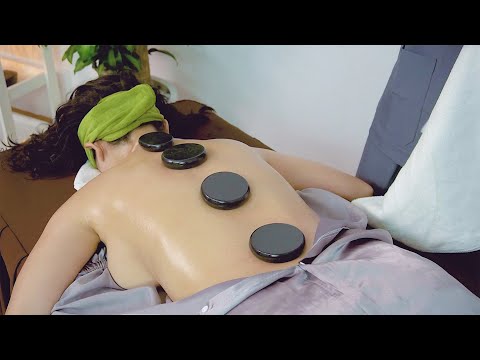 Great effects of a Hot Stone Massage - ASMR pain relief massage