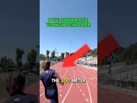 200M Race Vs High Schooler🤯