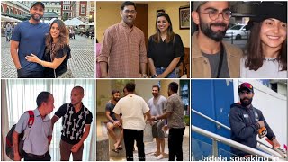 Ms Dhoni humble nature !! Virat Kohli Snapped At airport with Anushka Sharma, team india after Win