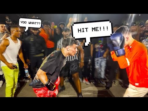 TRASH TALKER CALLS OUT BOXER!!*gone wrong