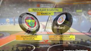 Fenerbahce Istanbul - Galatasaray Odeabank Istanbul 85-80 Euroleague Highlights {26/1/2017}