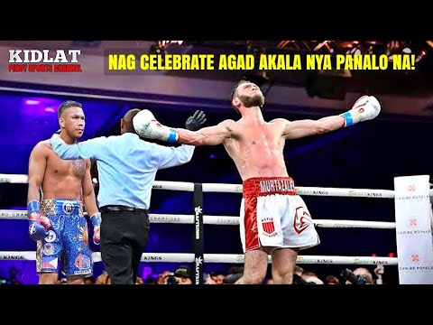 Nag CELEBRATE AGAD❗️akala nya panalo na sya ng makaisang knockdown sa Pinoy - pero ang di nya alam..