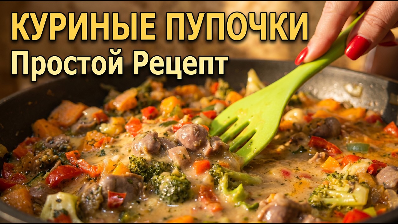 Куриные пупочки или рагу весеннее. Вкусные рецепты из доступных продуктов.