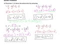 Factoring Polynomials Concepts