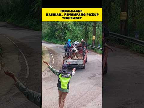 INNALILLAHI.. PENUMPANG PICKUP TERPELESET DI #tanjakan SIKUT ARAH #bromo VIA #nongkojajar #world