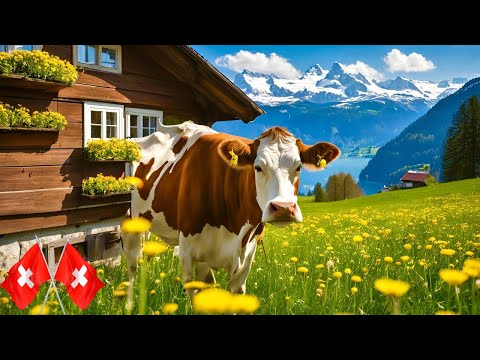 Switzerland Countryside🇨🇭Picturesque Swiss Village Lungern Walking Tour