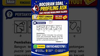 BOCORAN SOAL PROFILING ASN CACT ASSESMENT #asn #profiling #guru #pppk