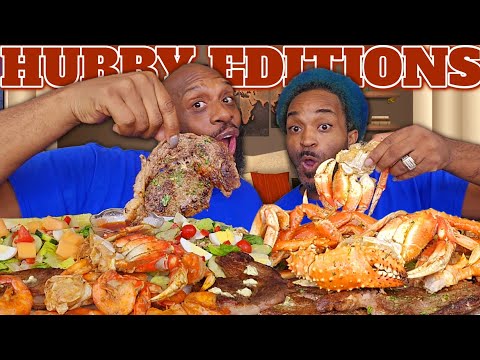 KING CRAB & RIBEYE STEAK SEAFOOD MUKBANGS WITH HUBBY EDITION