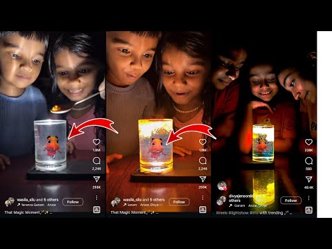3D Fish Effect on Instagram Water Glass Trend | Water Glass Trend | How To Water Glass Reel Tutorial